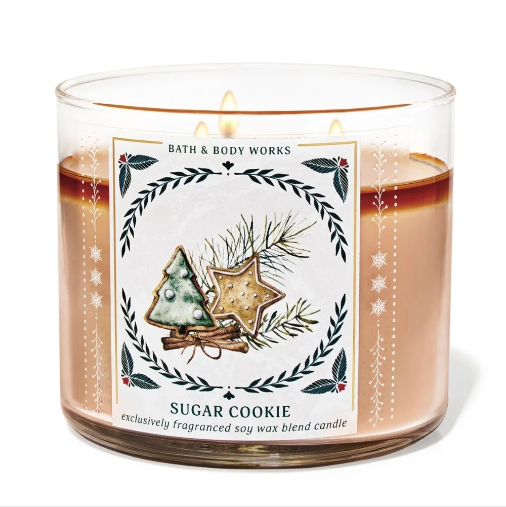 🛍BOGO 50% OFF🕯NWT‼️ Bath & Body Works "Sugar Cookie" 3-wick Candle - Picture 7 of 10